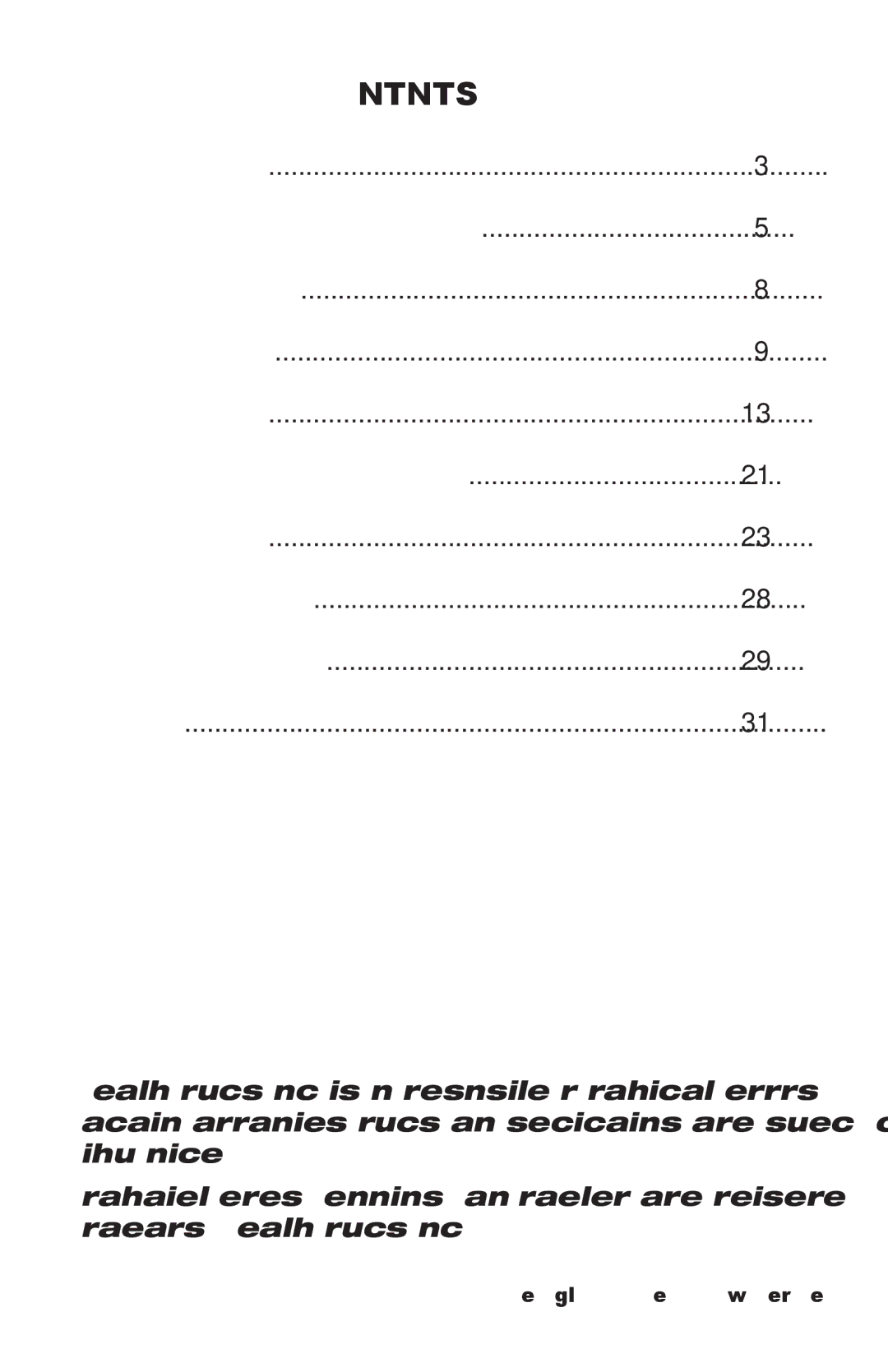 E&J 3F02-INS-LAB-REVB10 manual Contents 