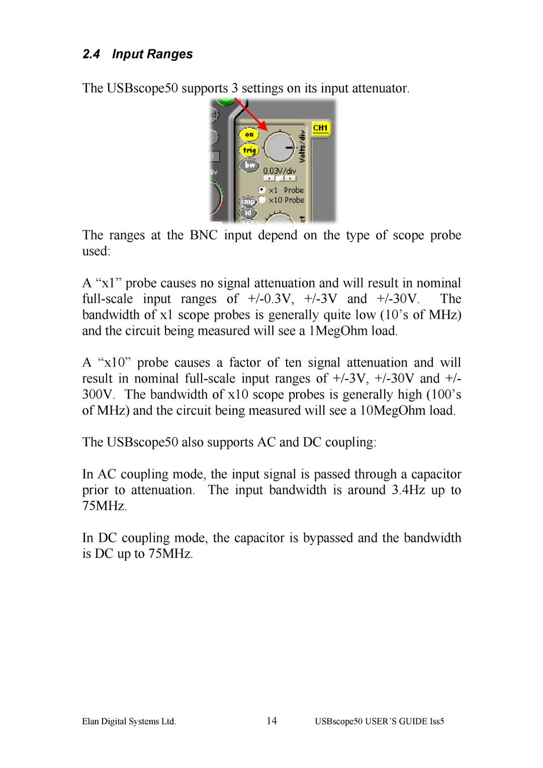 ELAN Home Systems ES370 manual Input Ranges 