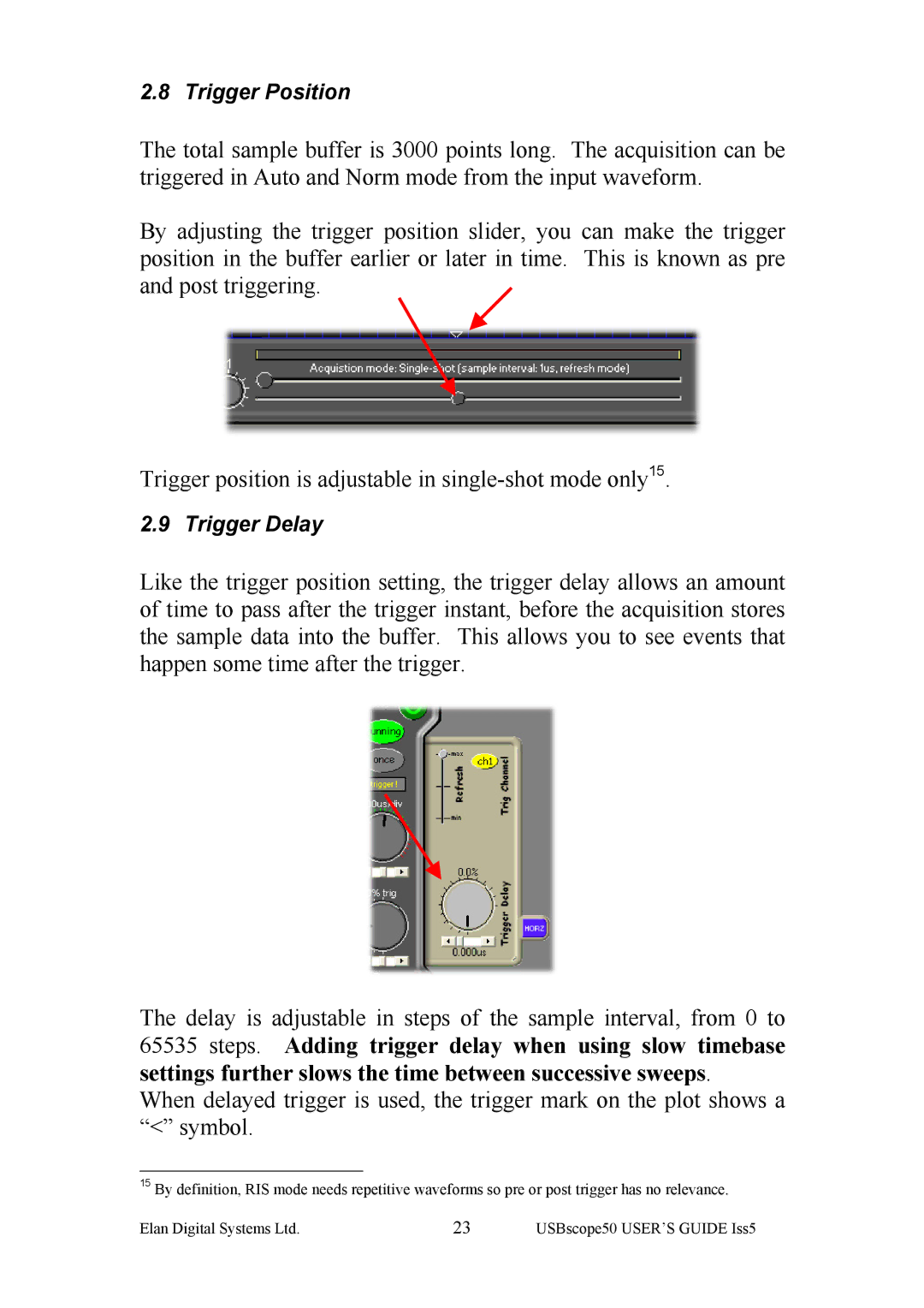 ELAN Home Systems ES370 manual Trigger Position 