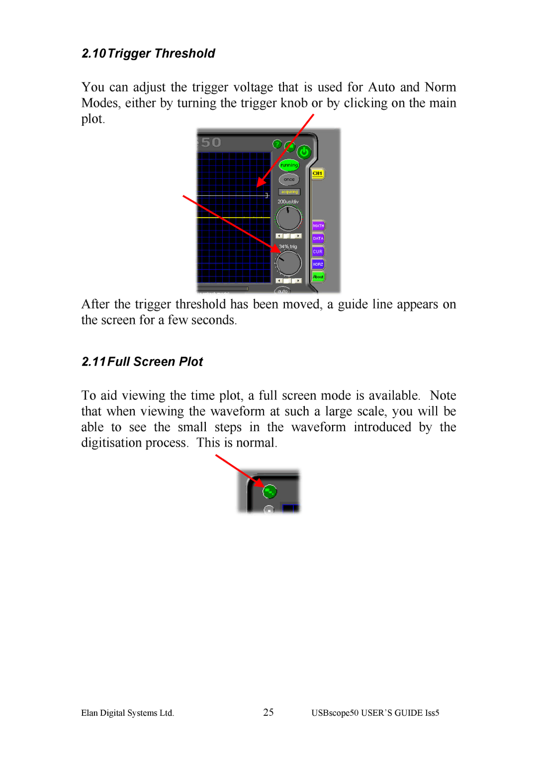 ELAN Home Systems ES370 manual 10Trigger Threshold 