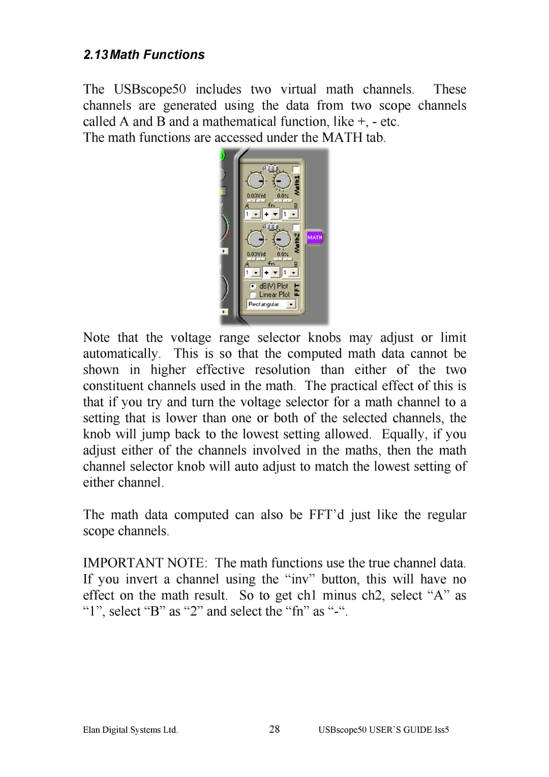 ELAN Home Systems ES370 manual 13Math Functions 