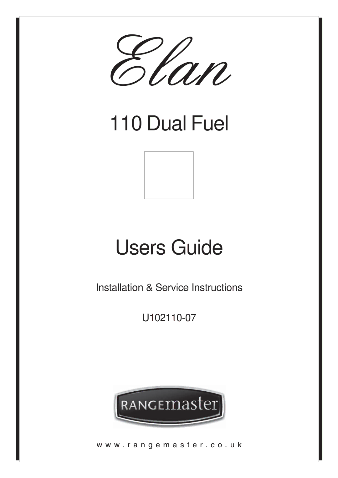 ELAN Home Systems U102110-07 manual Dual Fuel Users Guide 