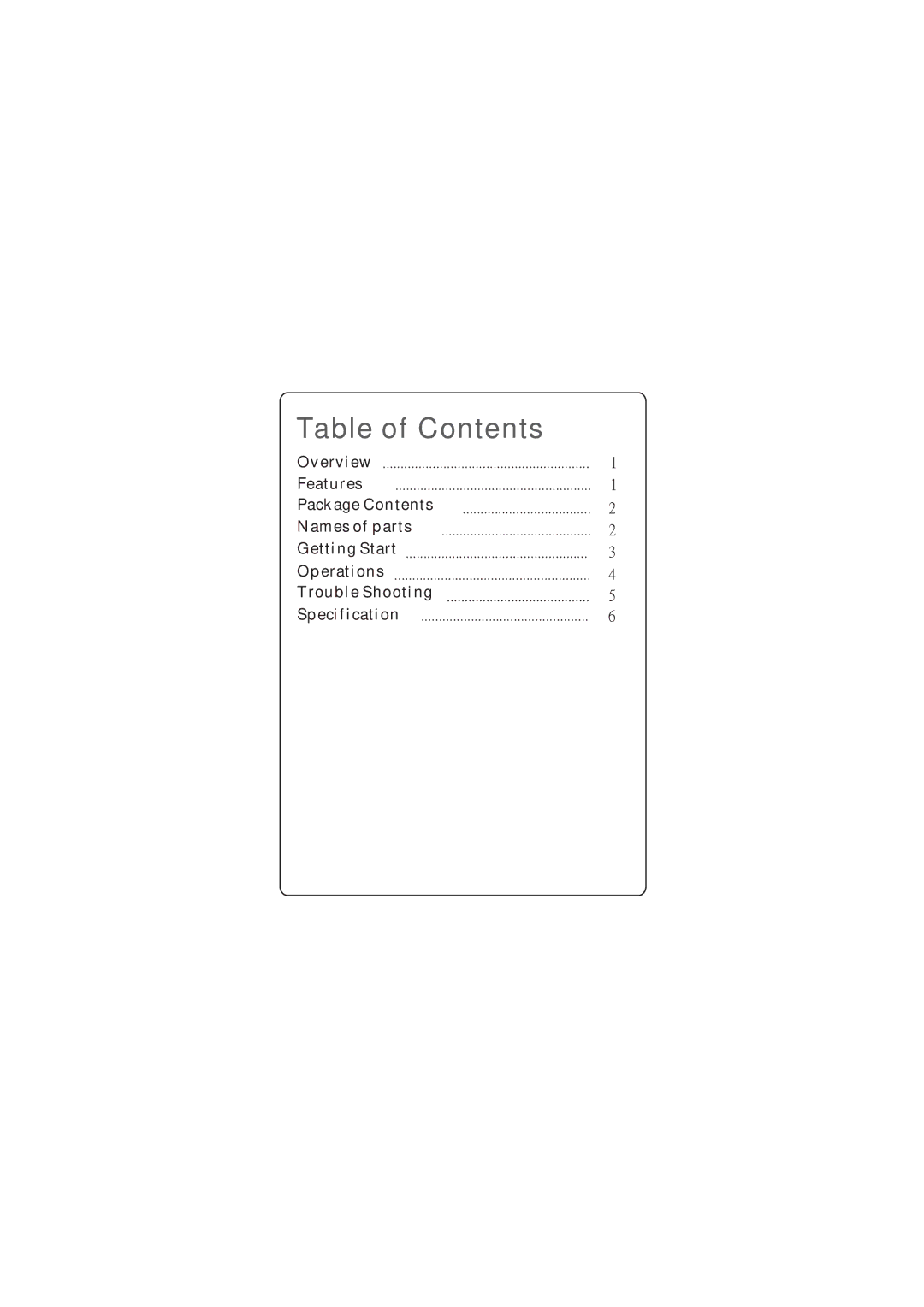 ELANsat Tech Wireless Digital Audio manual Table of Contents 