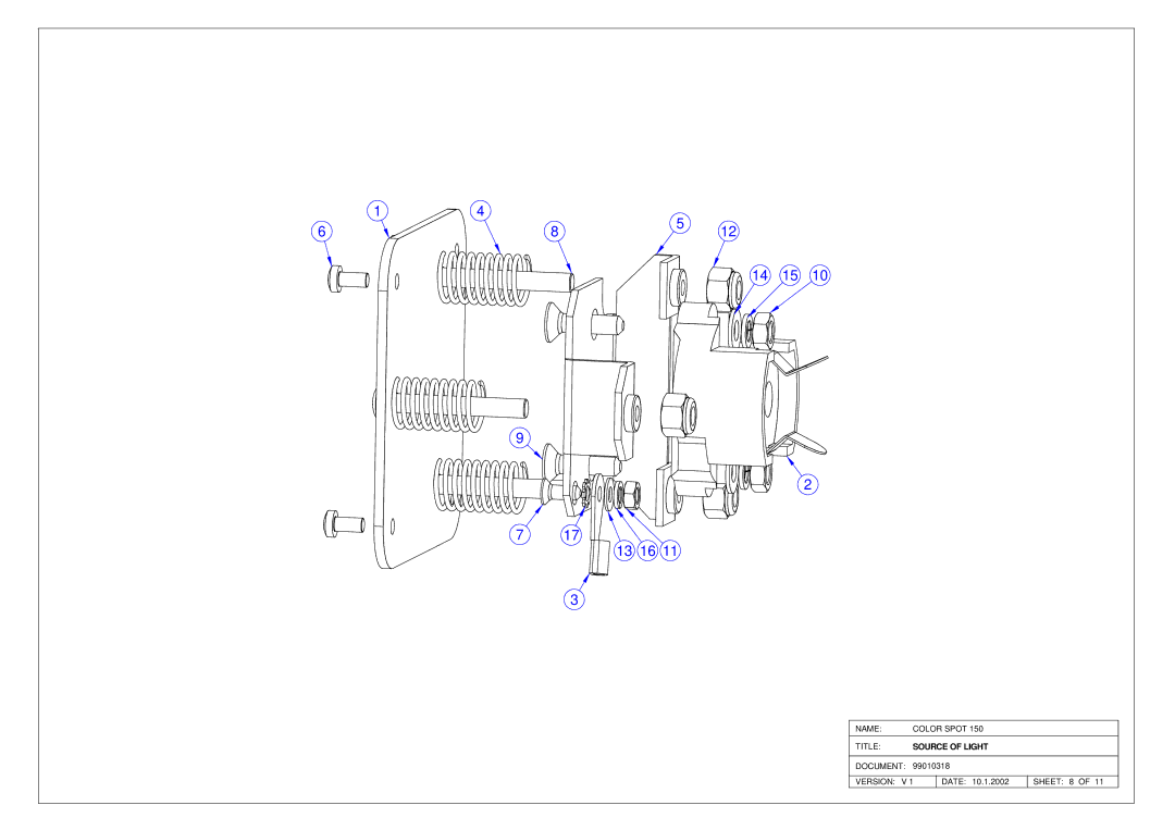 Elation Professional 150 service manual 13 16 