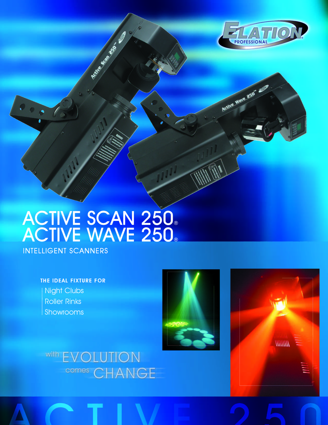 Elation Professional manual Active Scan 250 Active Wave 