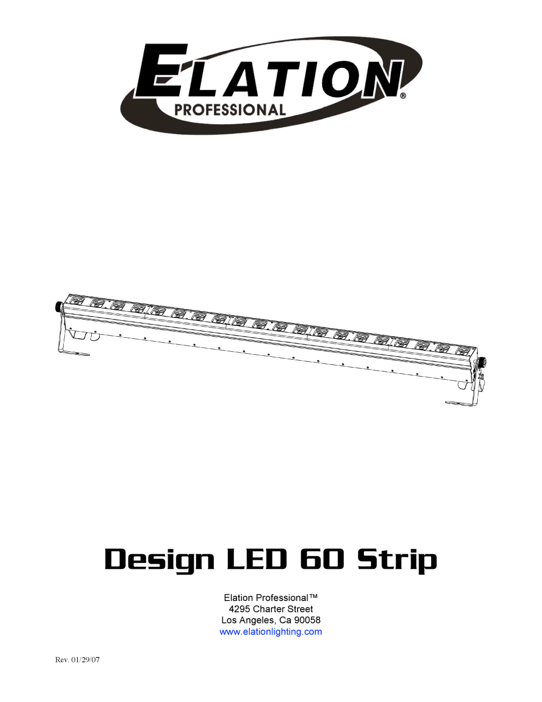 Elation Professional manual Design LED 60 Strip 