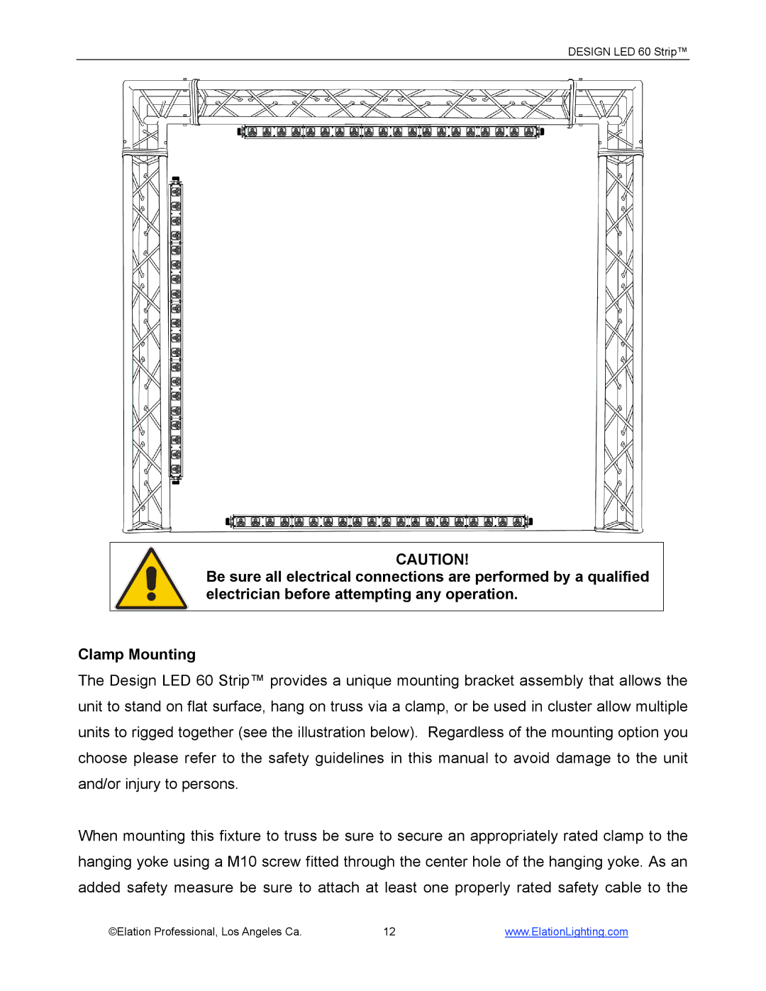 Elation Professional manual Design LED 60 Strip 