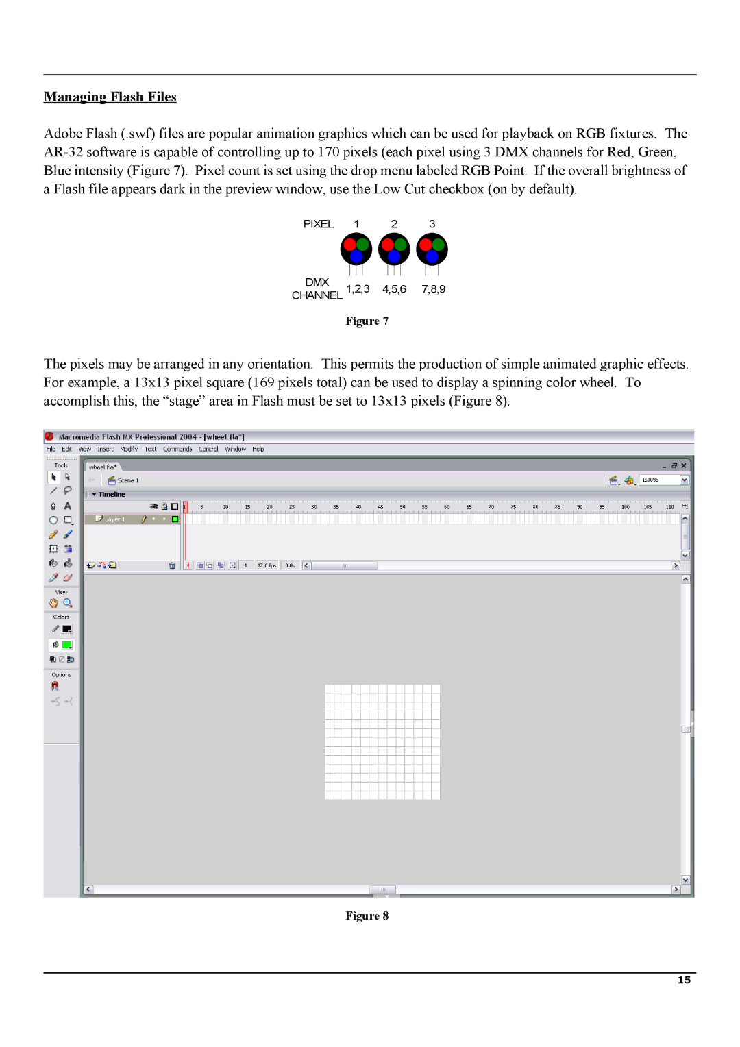 Elation Professional AR-32RM manual Managing Flash Files 