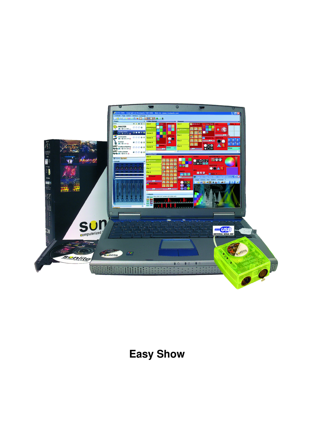 Elation Professional Laptop PC manual Easy Show 