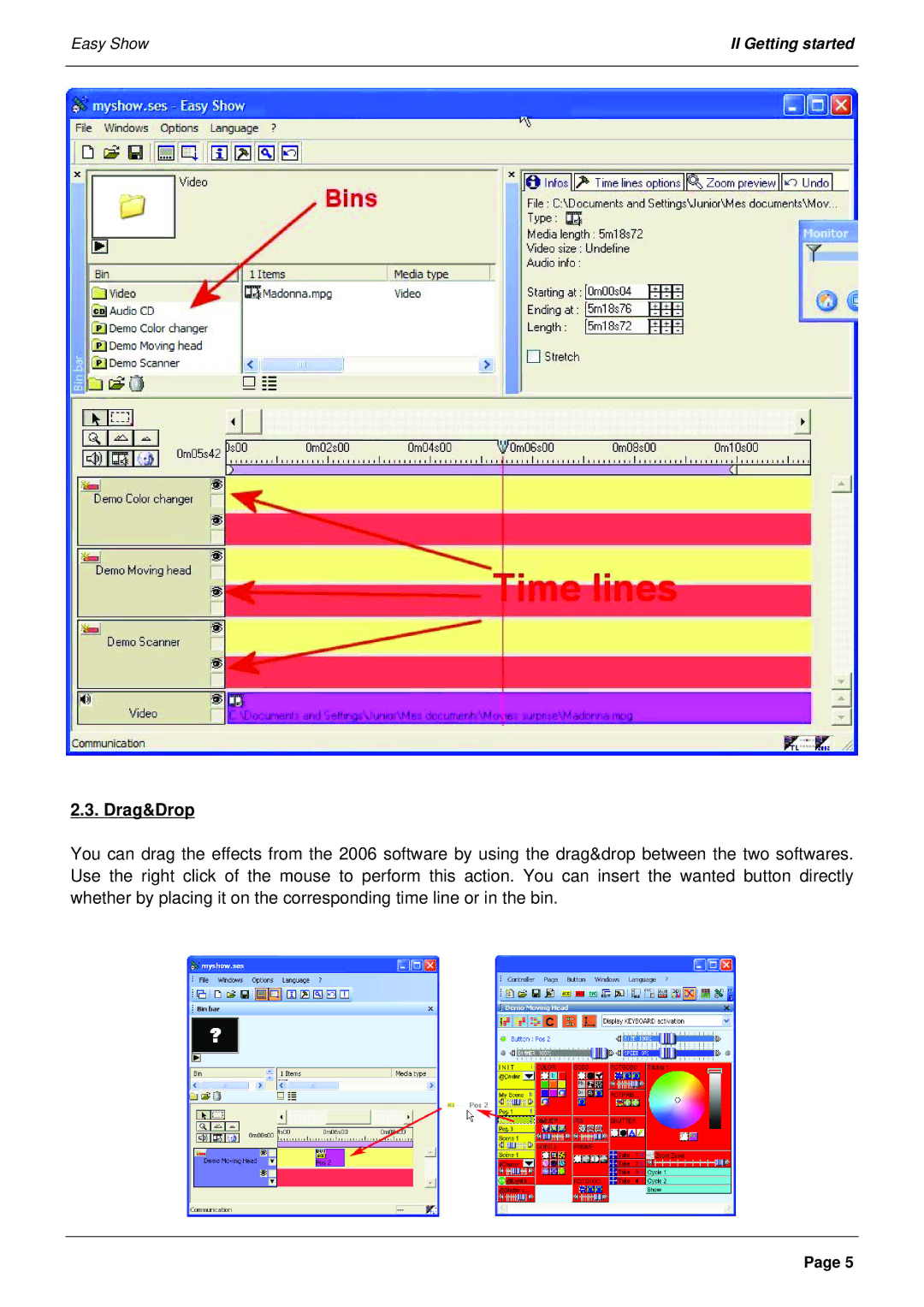 Elation Professional Laptop PC manual Drag&Drop 