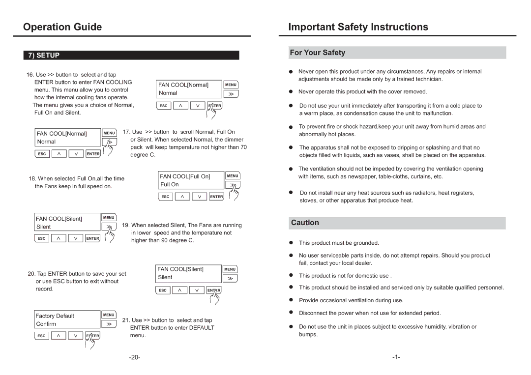 Elation Professional RMD-1220 manual Important Safety Instructions, For Your Safety, Normal 