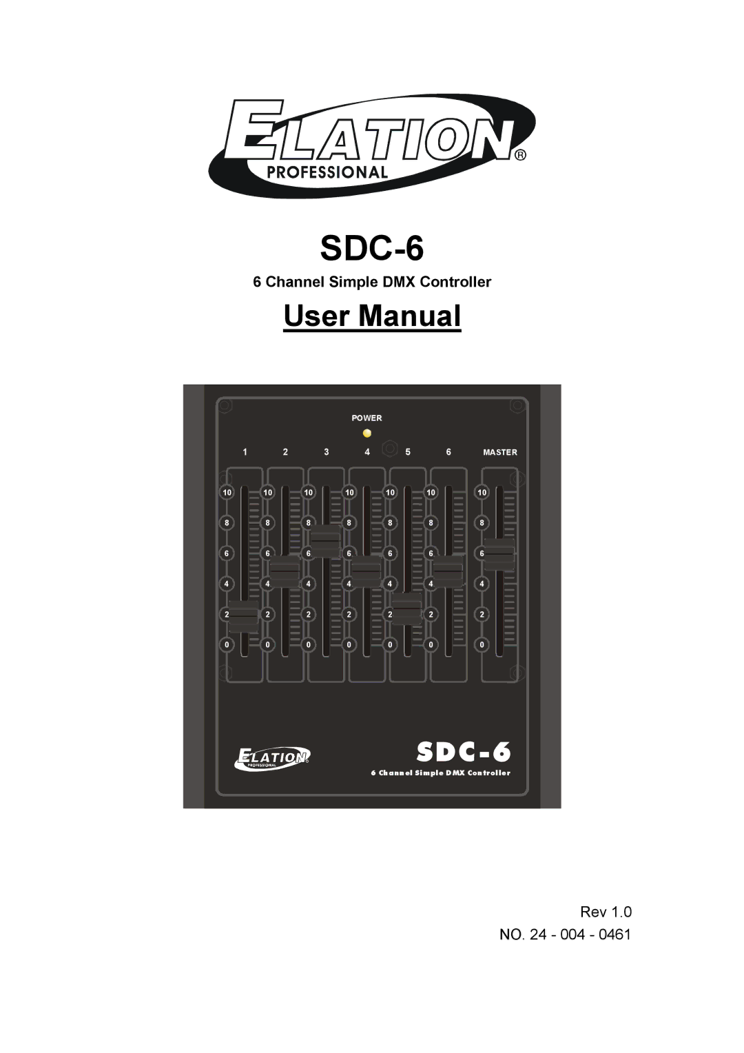 Elation Professional sdc-6 user manual SDC-6 