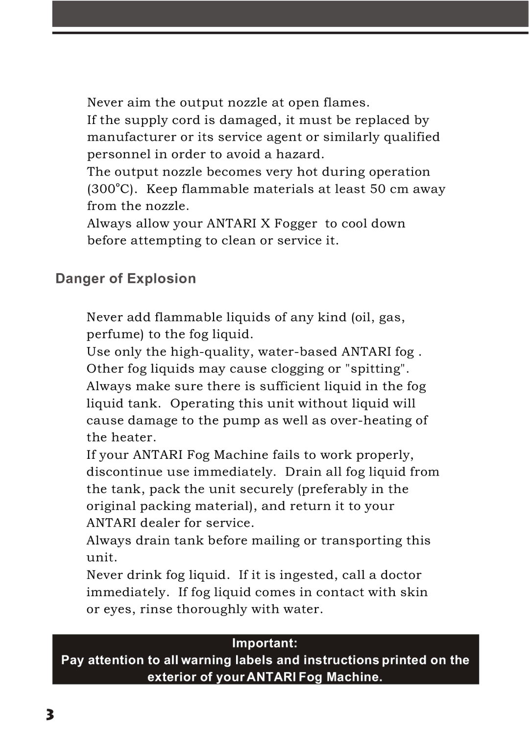 Elation Professional X-Fogger manual 