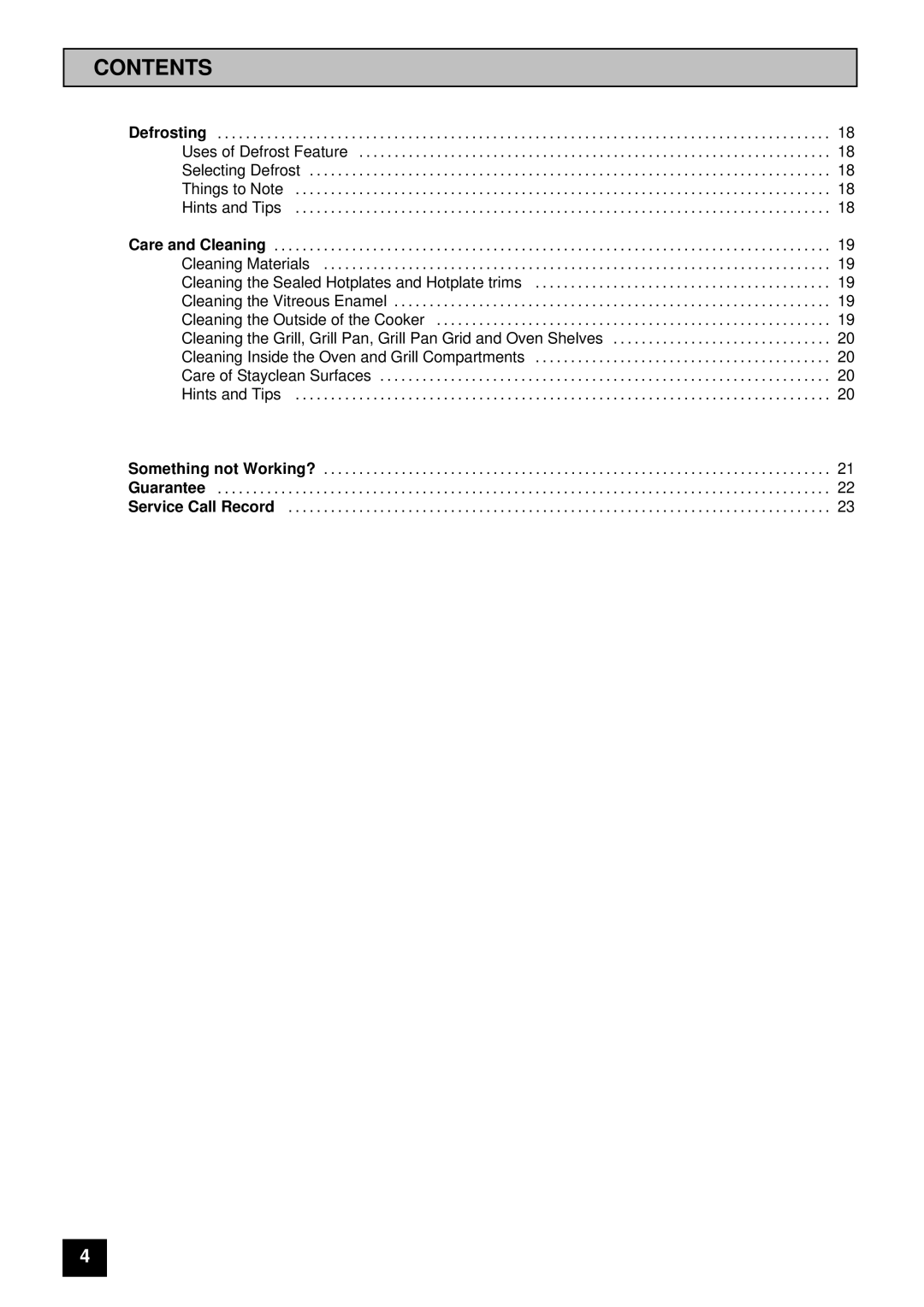 Electra Accessories EL 305C manual Contents 