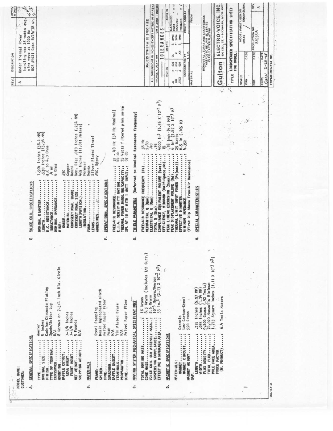 Electro-Voice 3 Series II, 1 Series II, 2 Series II manual 