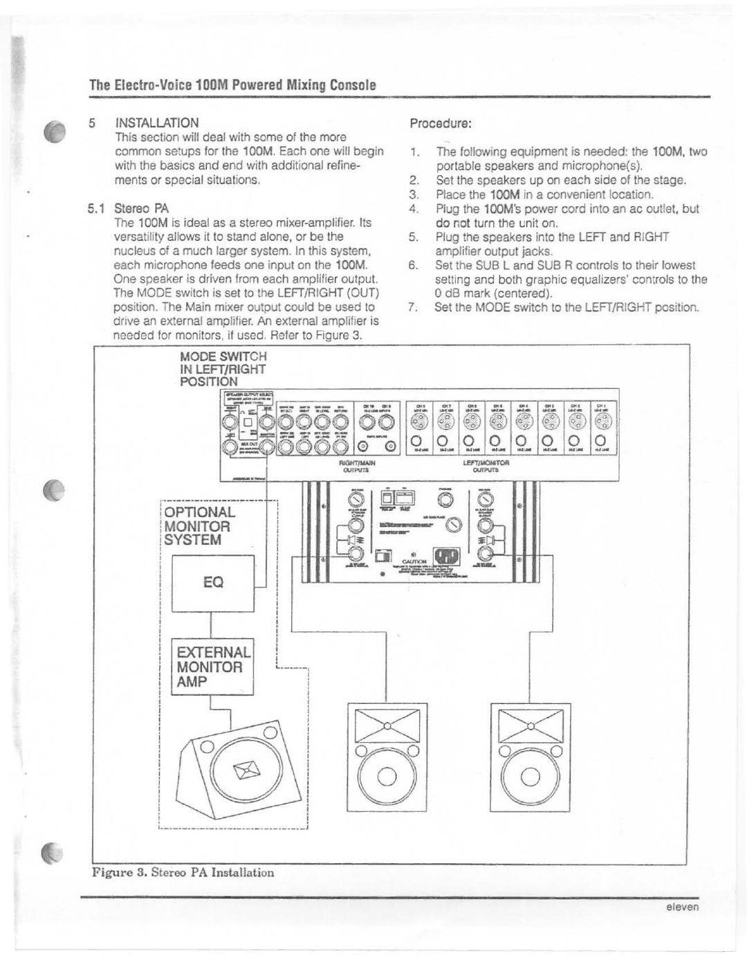 Electro-Voice 100M manual 