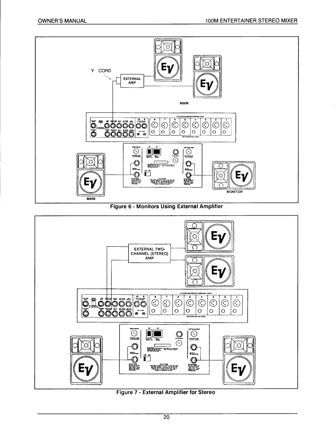 Electro-Voice 100M manual 