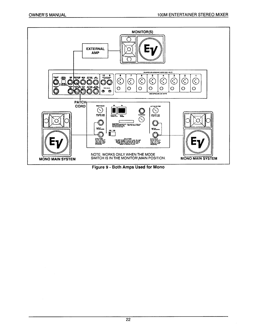 Electro-Voice 100M manual 