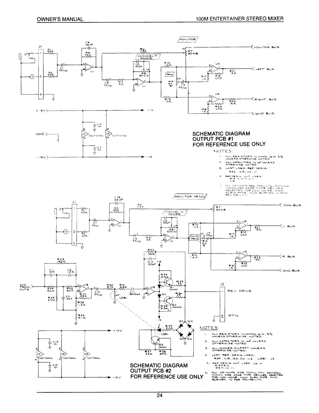 Electro-Voice 100M manual 