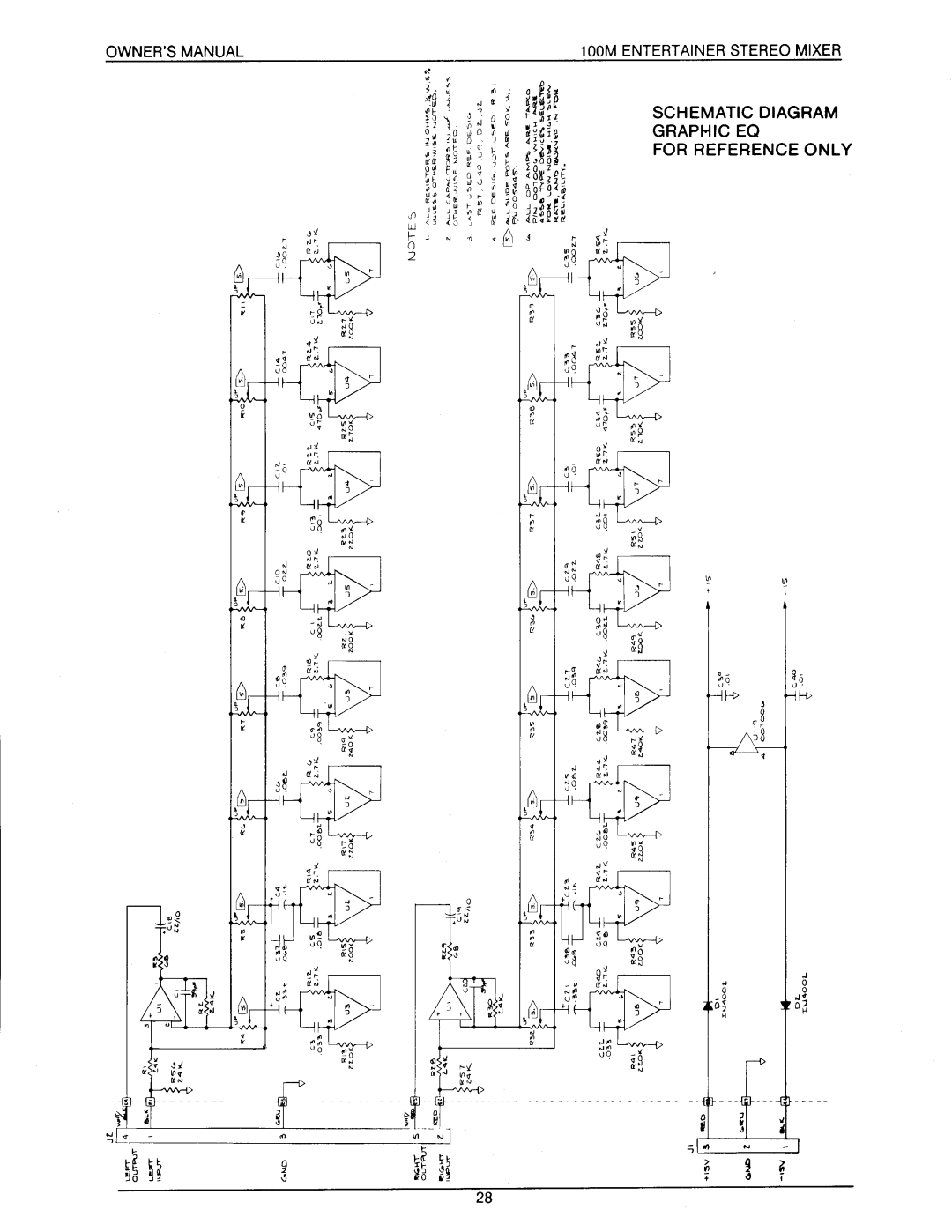 Electro-Voice 100M manual 