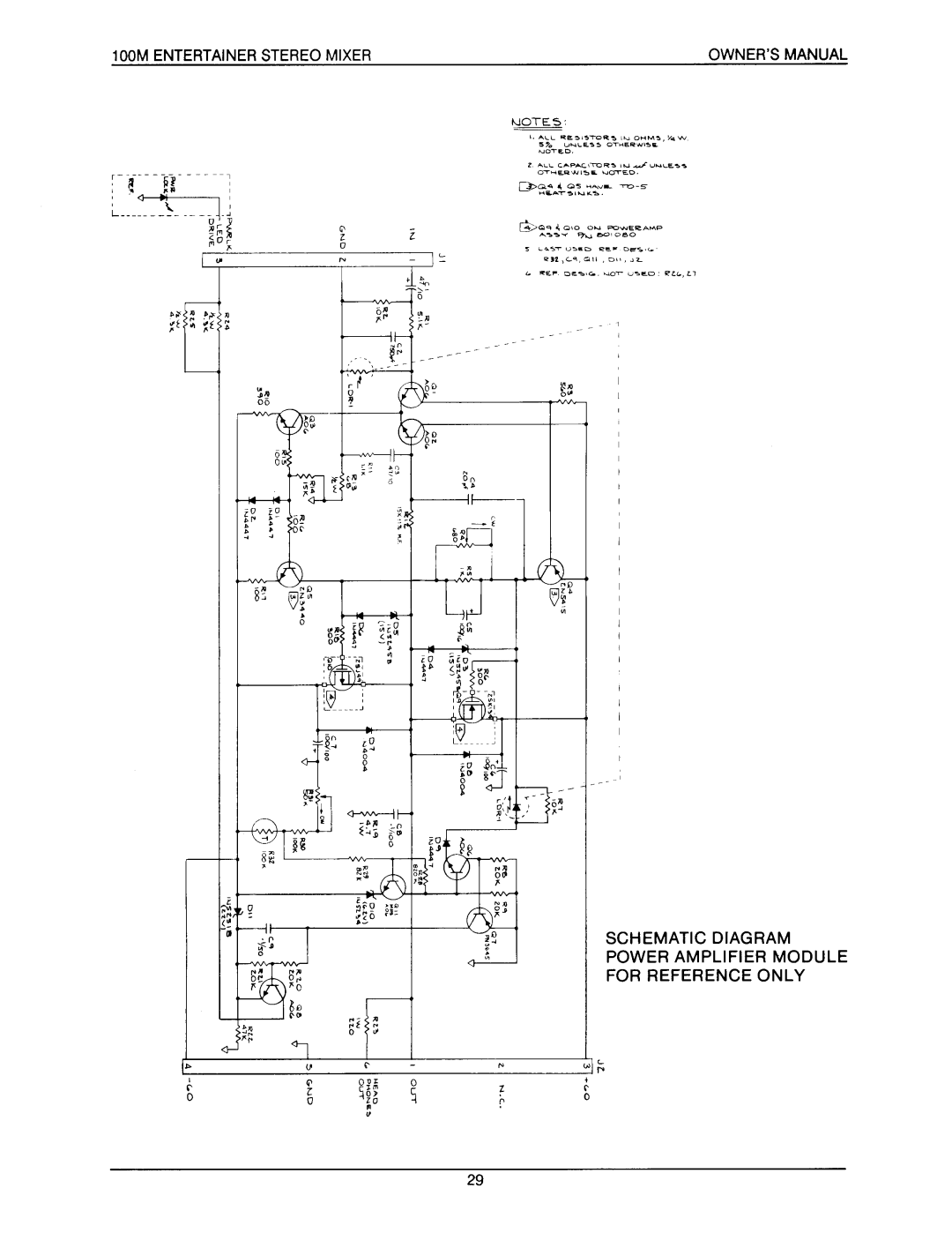 Electro-Voice 100M manual 