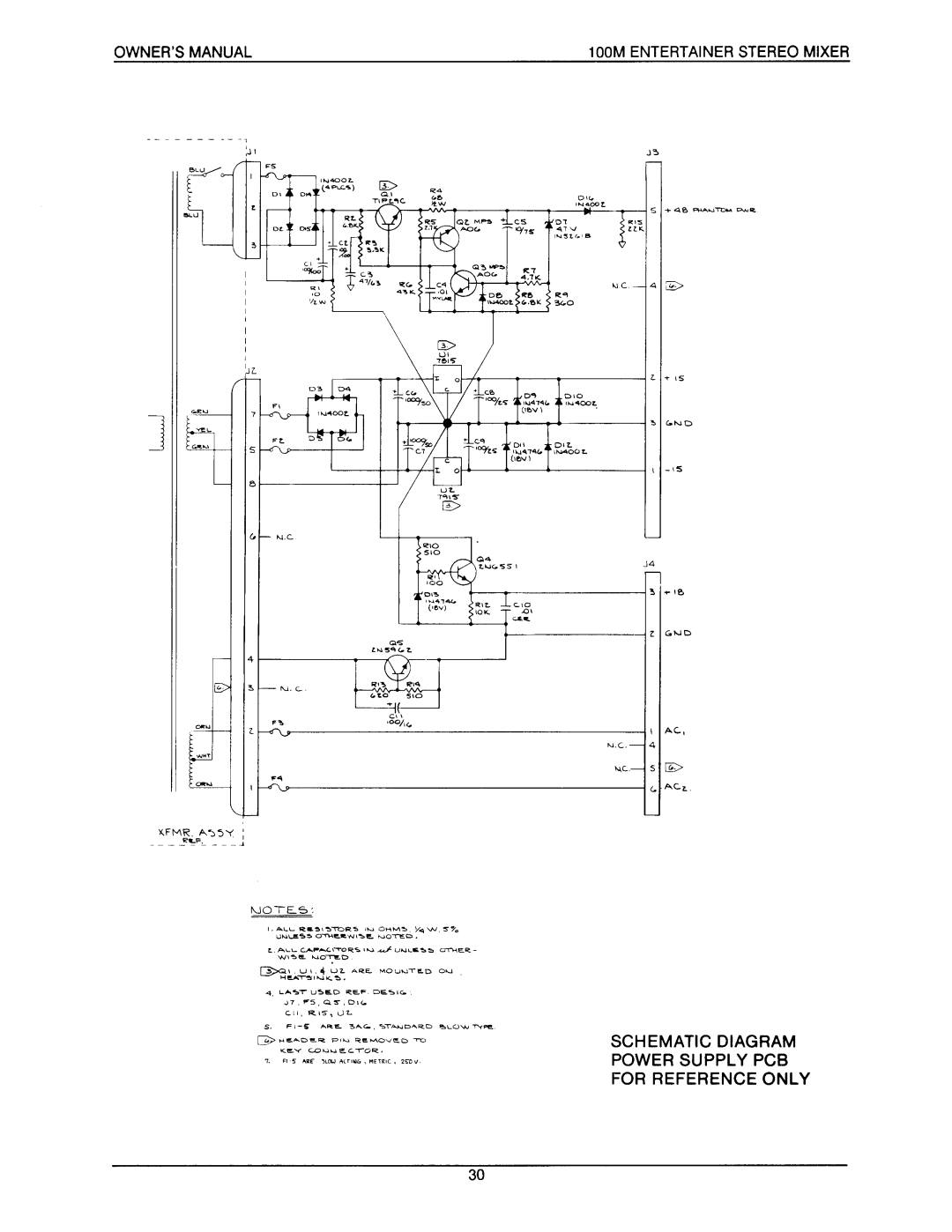 Electro-Voice 100M manual 