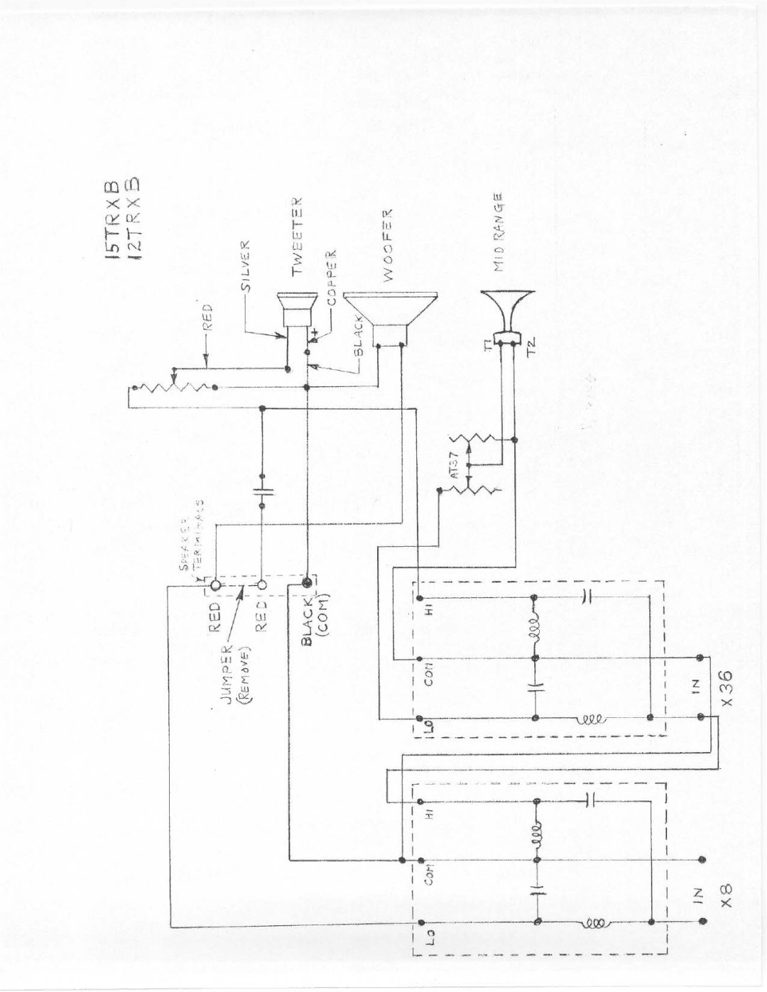 Electro-Voice 15TRXB manual 