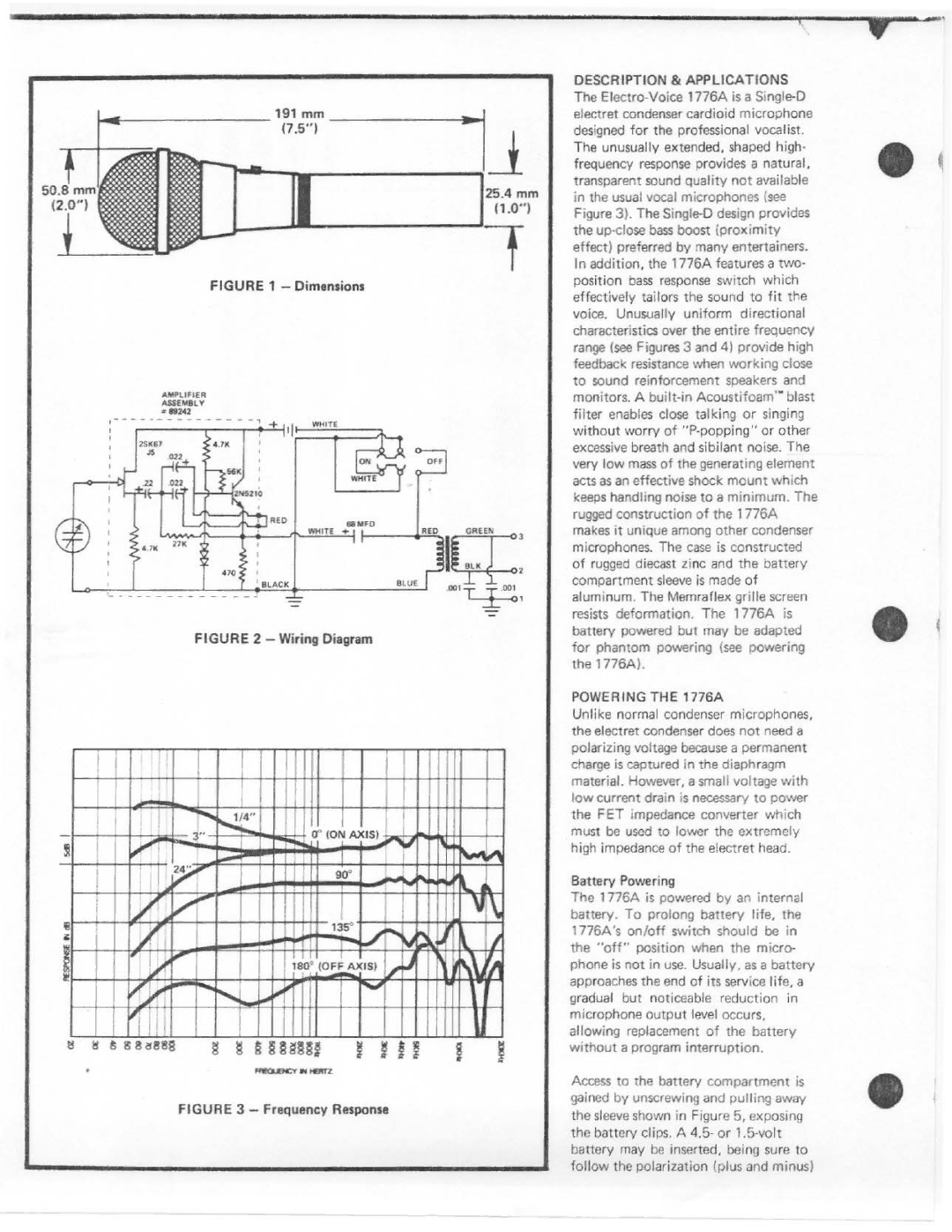 Electro-Voice 1776A manual 