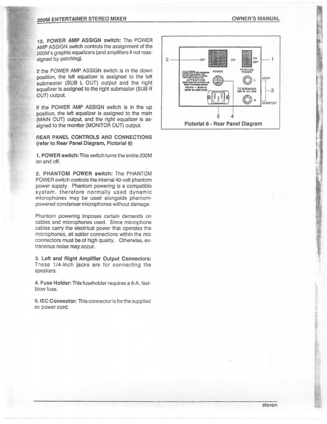 Electro-Voice 200M manual 