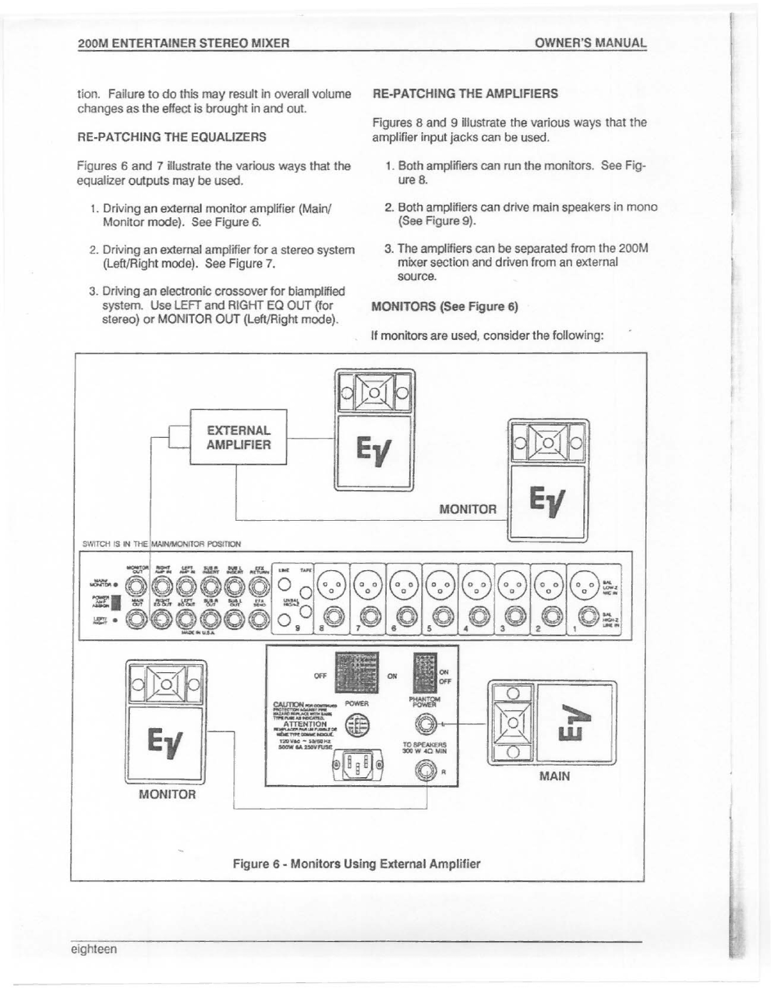 Electro-Voice 200M manual 