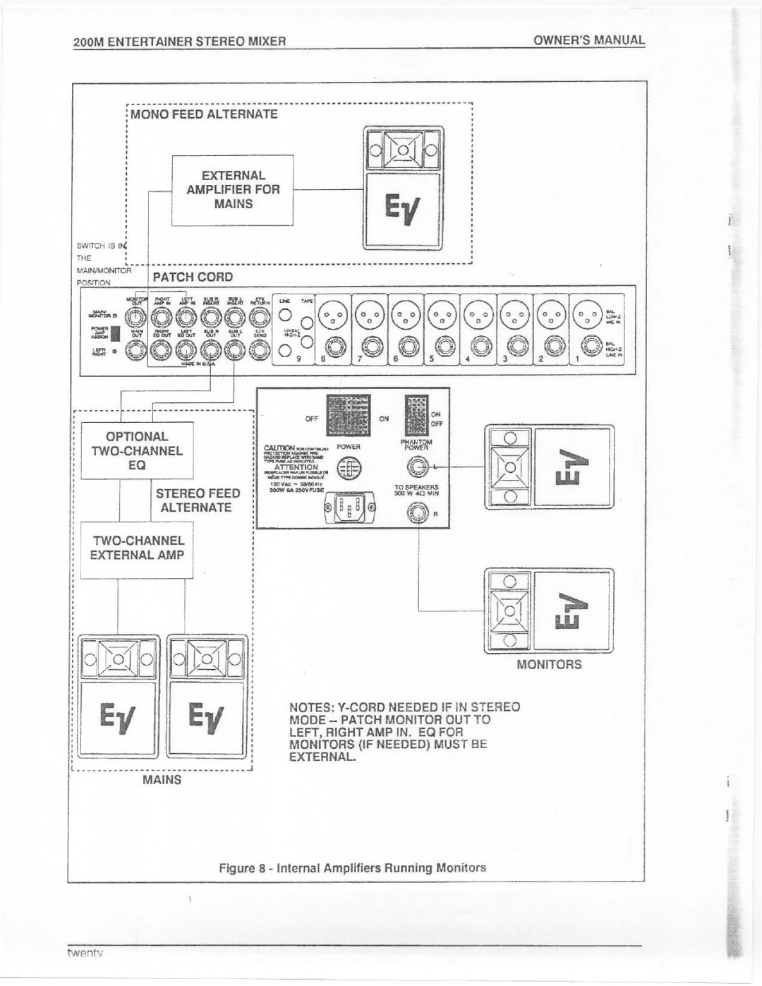 Electro-Voice 200M manual 