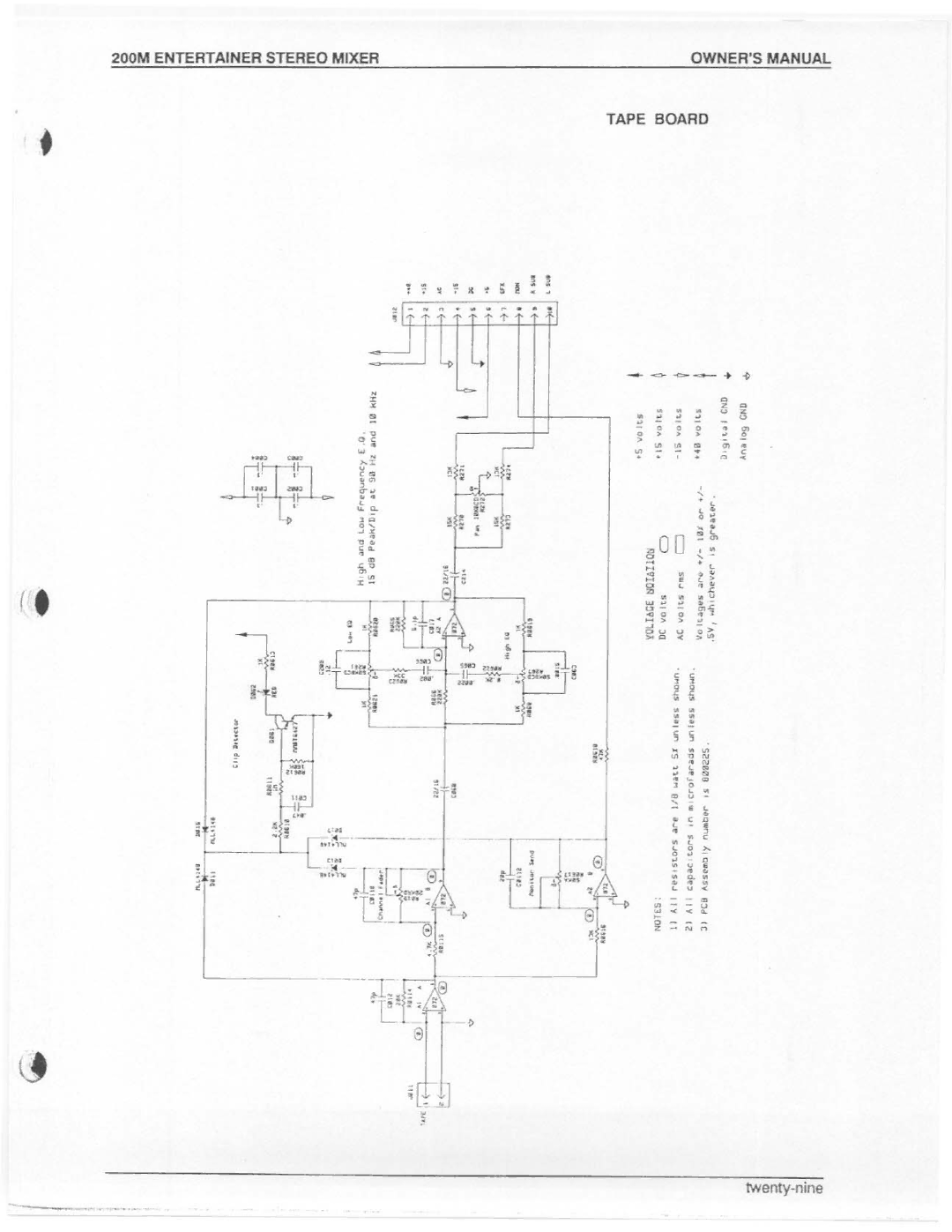 Electro-Voice 200M manual 