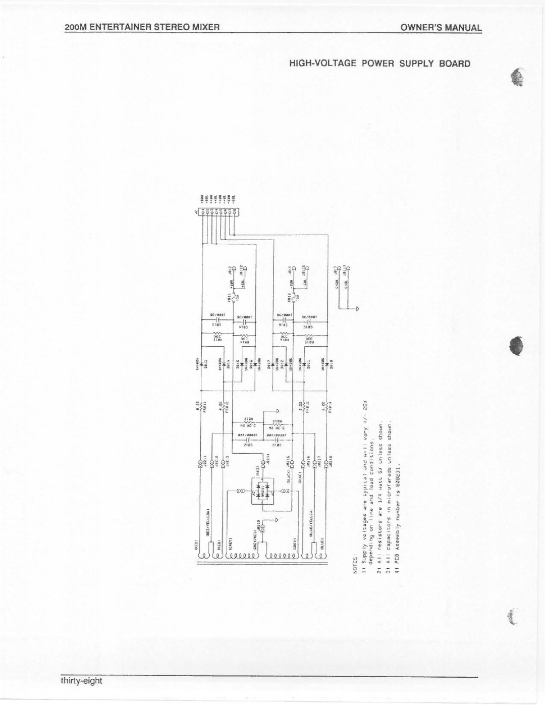 Electro-Voice 200M manual 