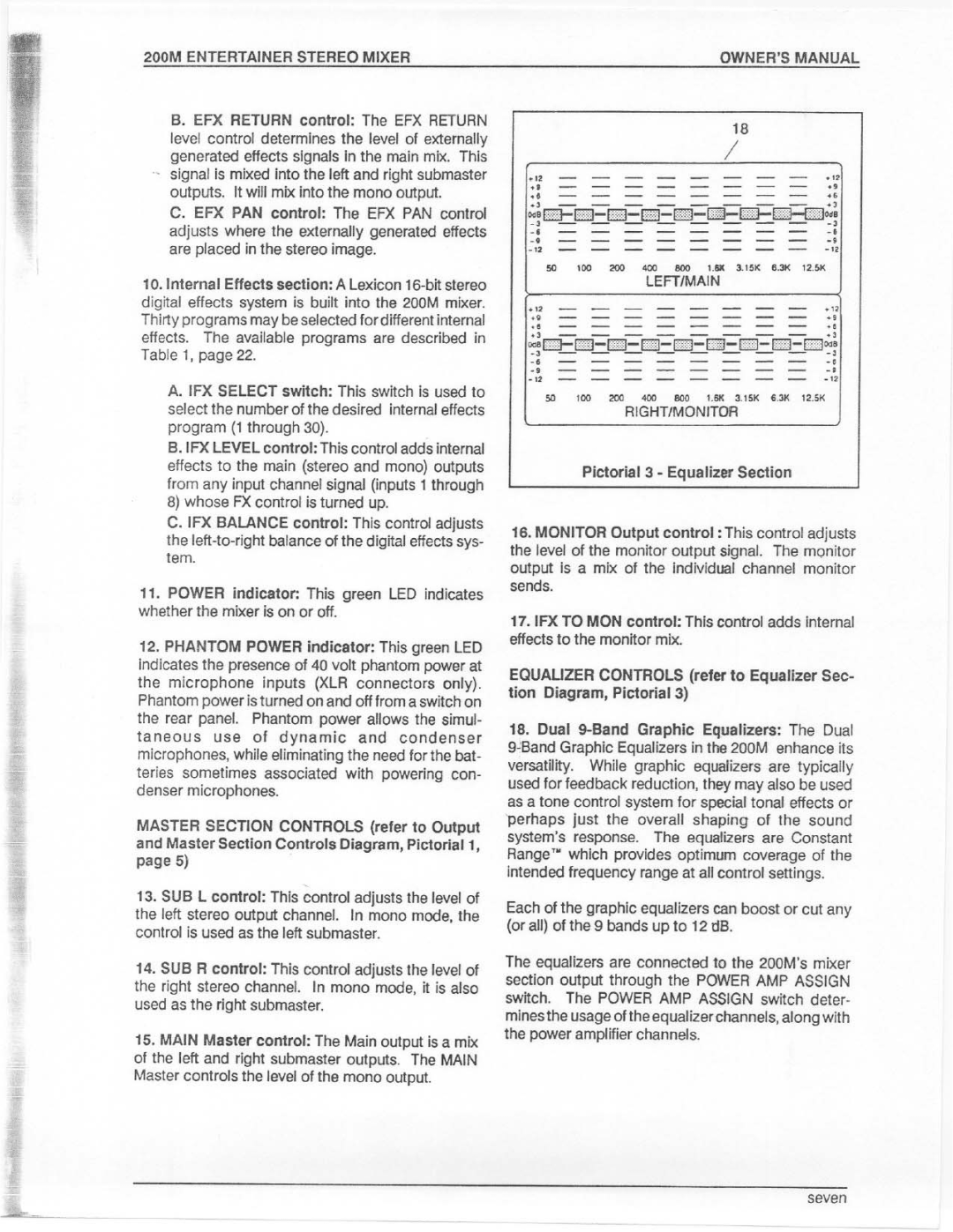 Electro-Voice 200M manual 