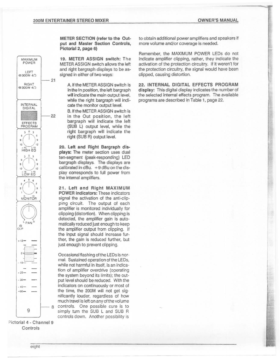 Electro-Voice 200M manual 