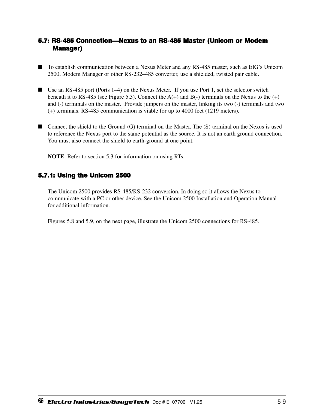 Electro-Voice 1252, 250 operation manual Using the Unicom 