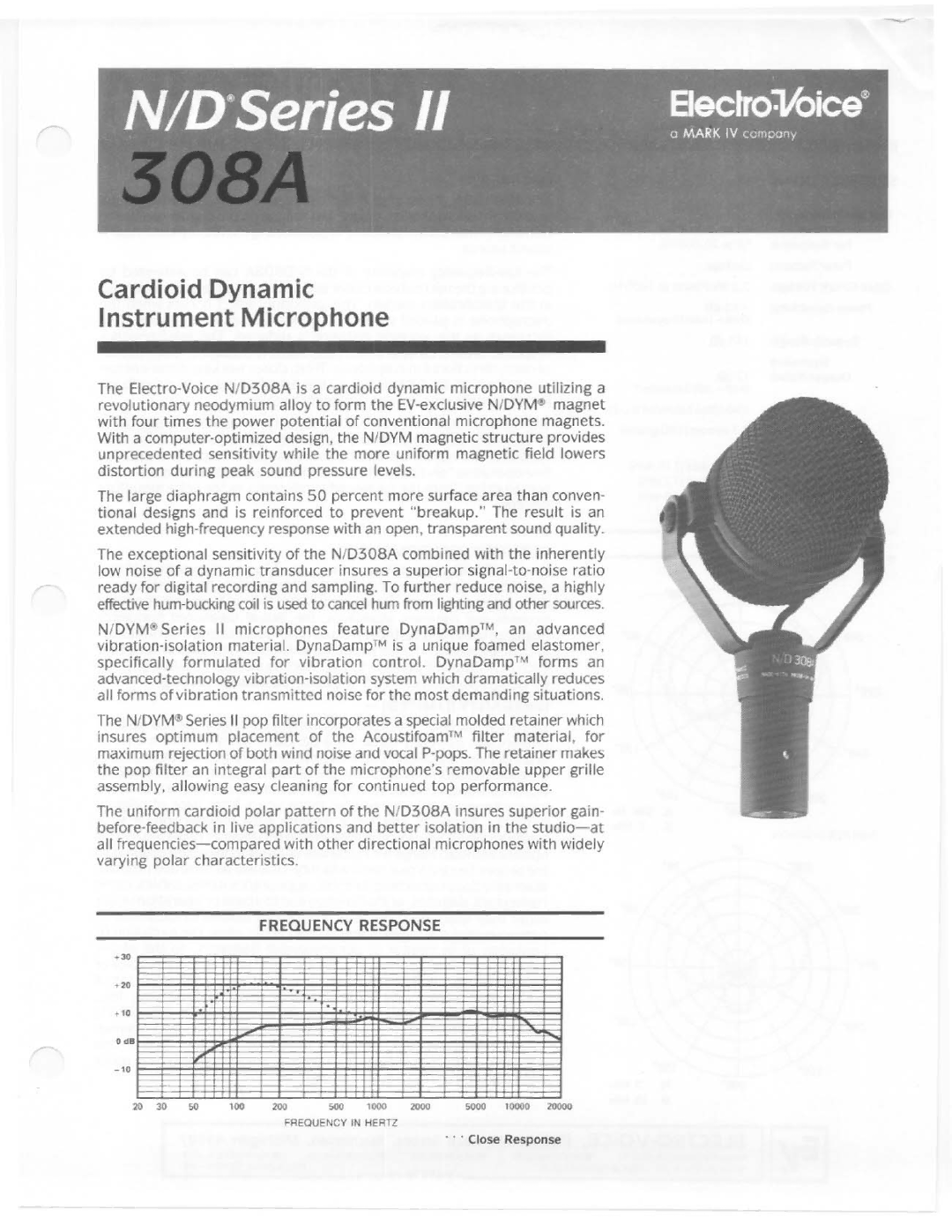 Electro-Voice 308A manual 