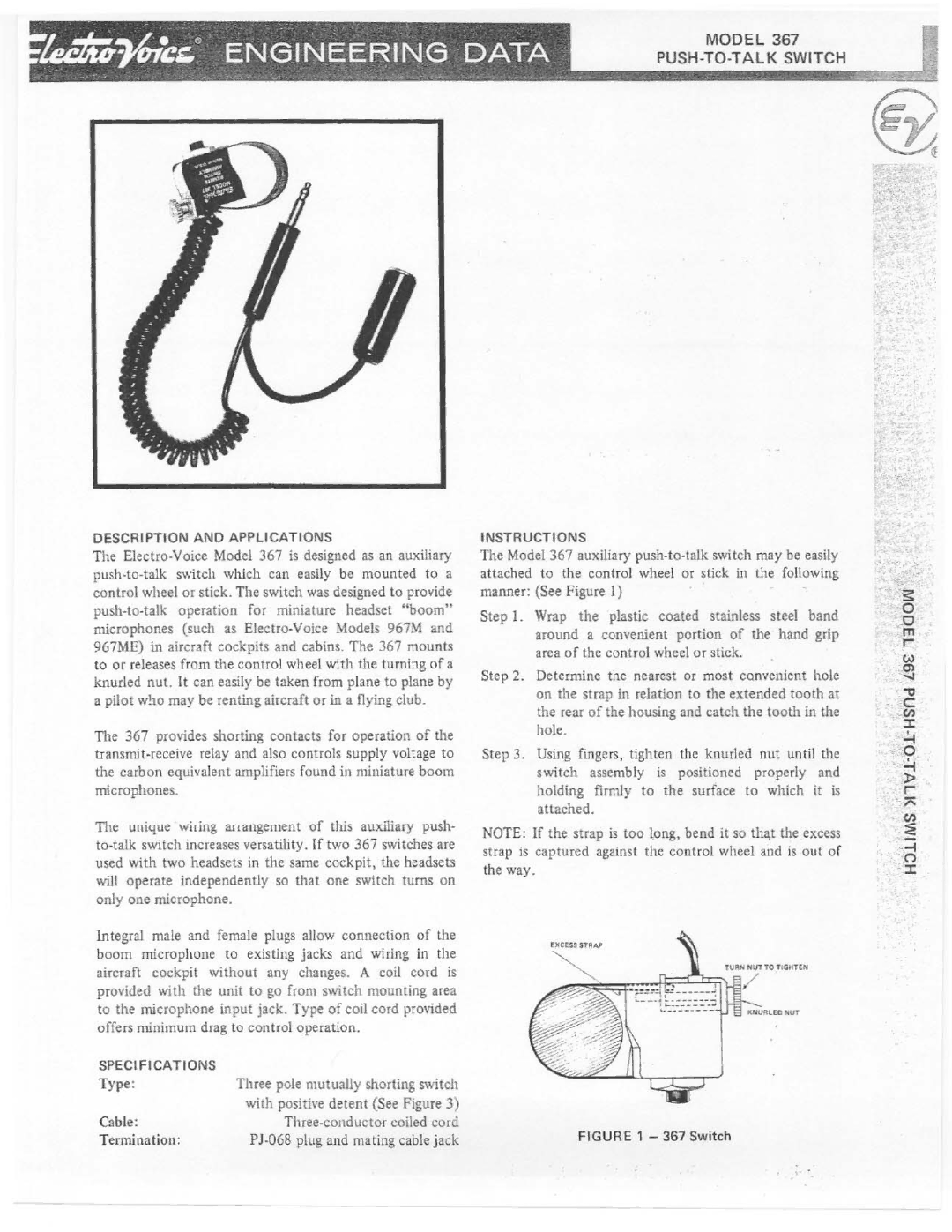 Electro-Voice 367 manual 