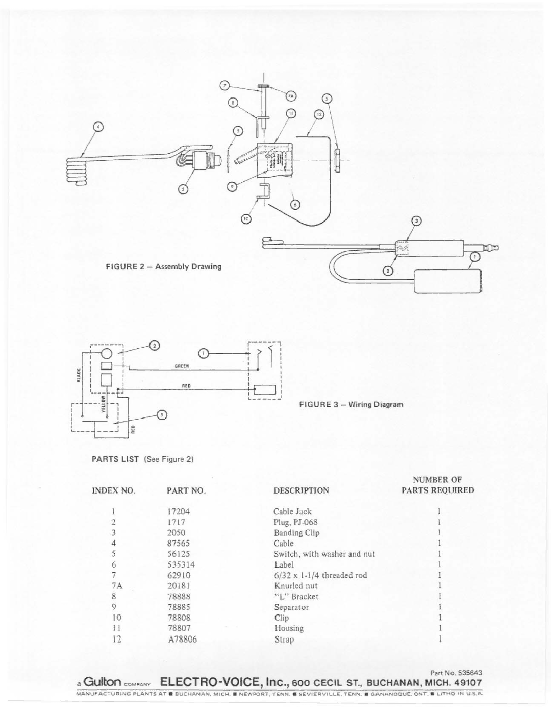 Electro-Voice 367 manual 