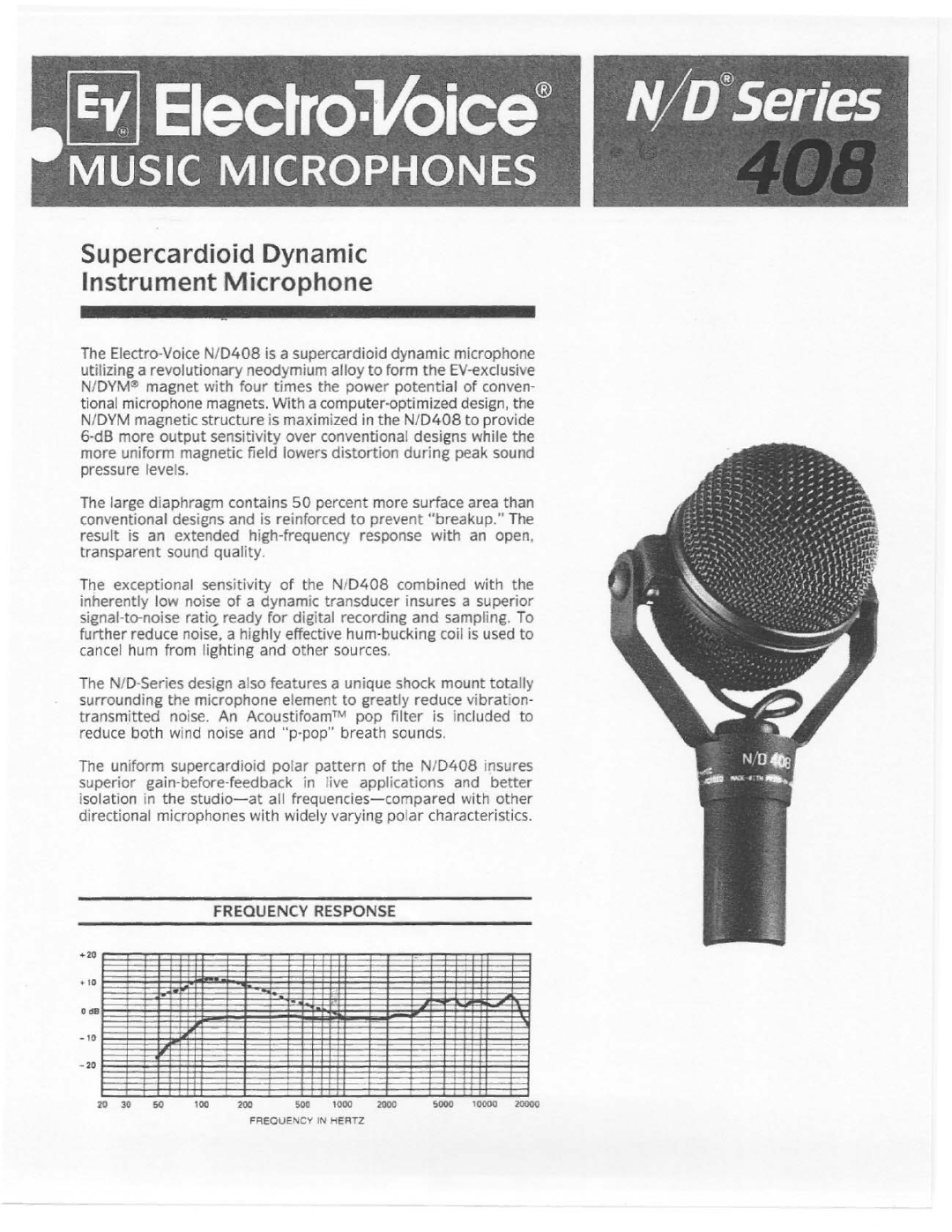 Electro-Voice 408 manual 