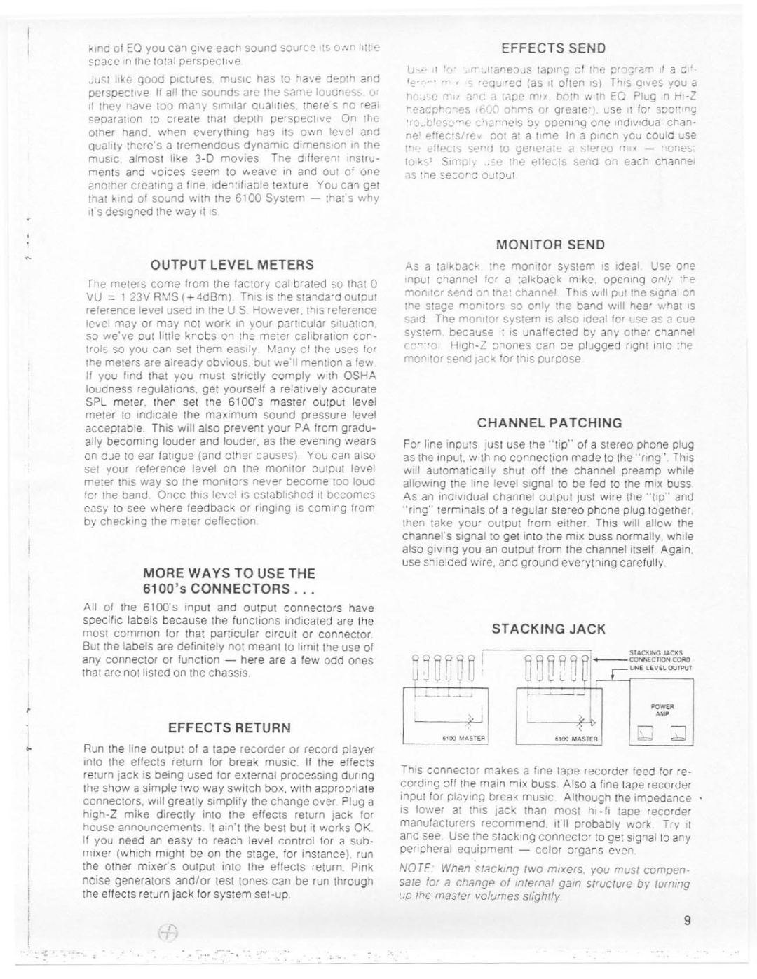 Electro-Voice 6100 SERIES manual 