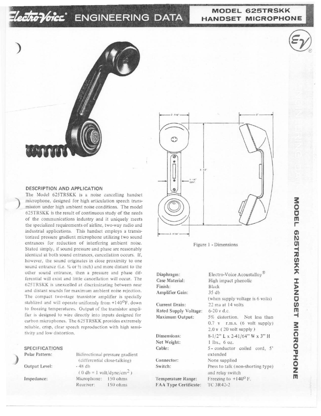 Electro-Voice 625TRSKK manual 