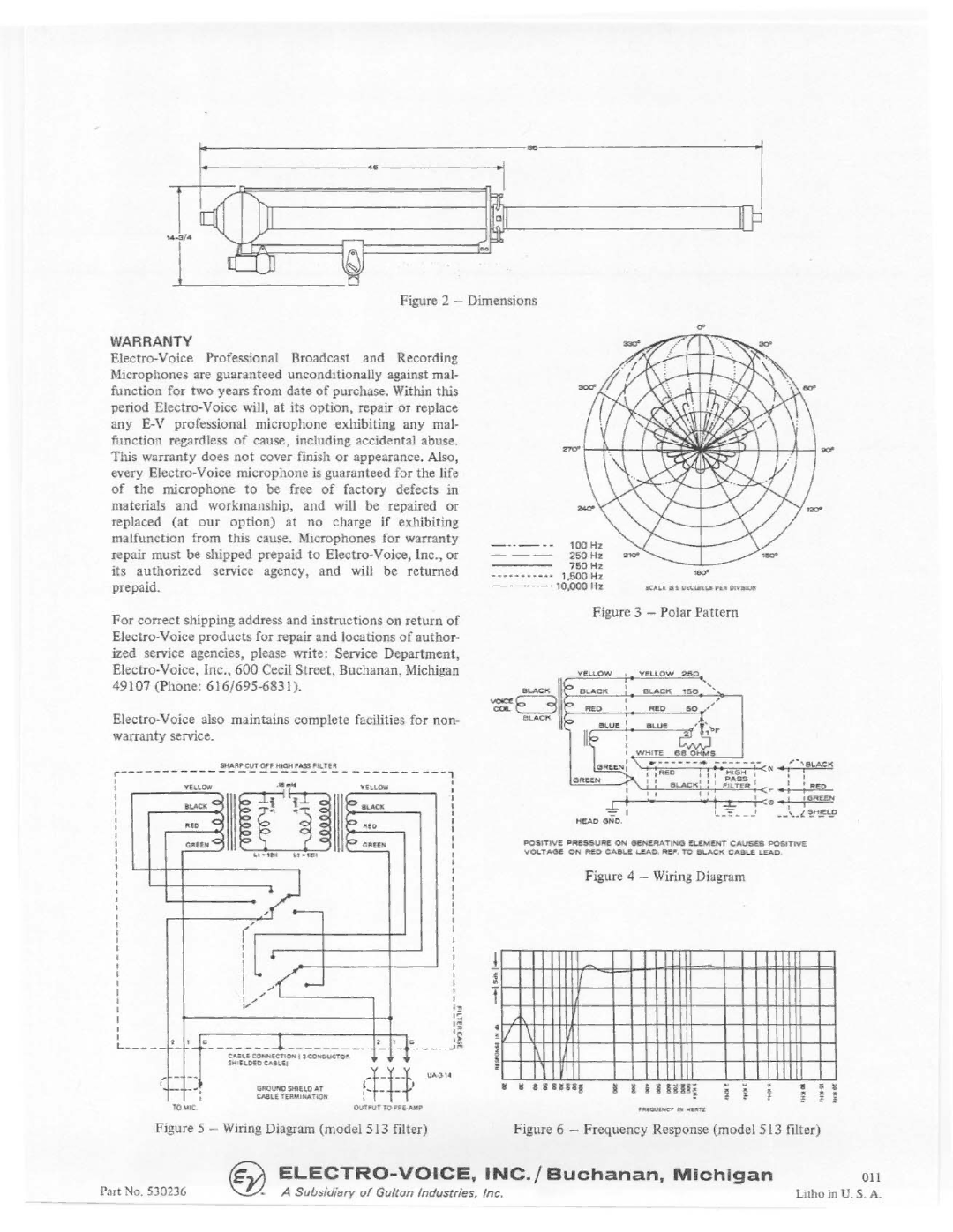 Electro-Voice 643 manual 