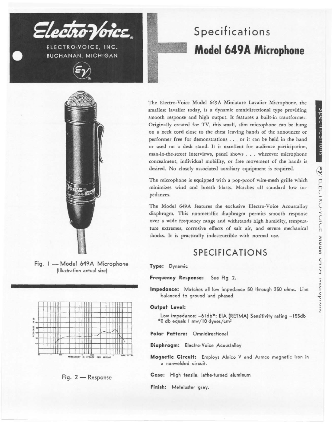 Electro-Voice 649A manual 