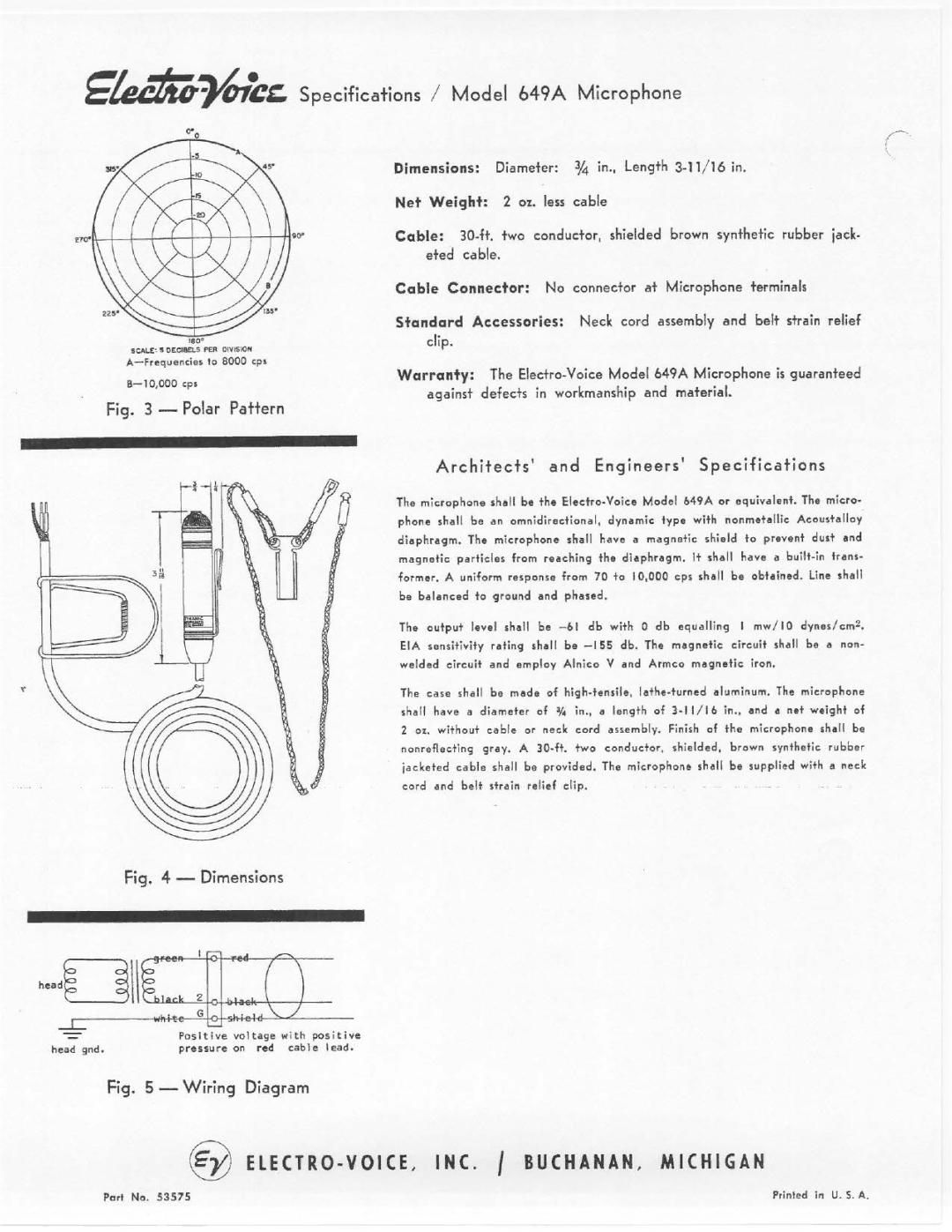 Electro-Voice 649A manual 