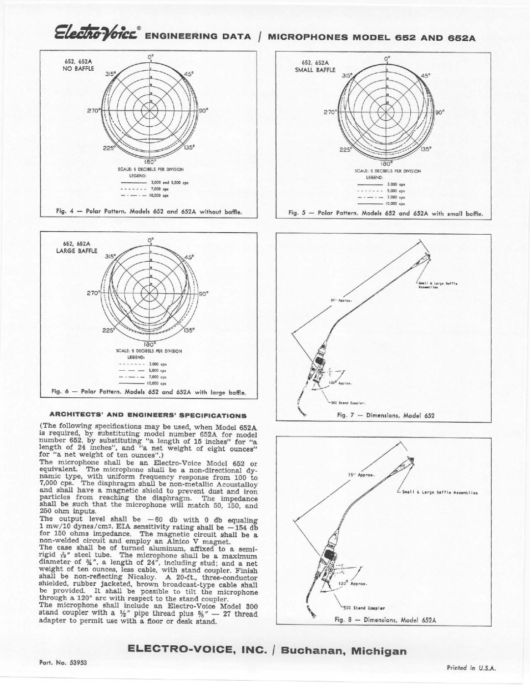 Electro-Voice 652A manual 