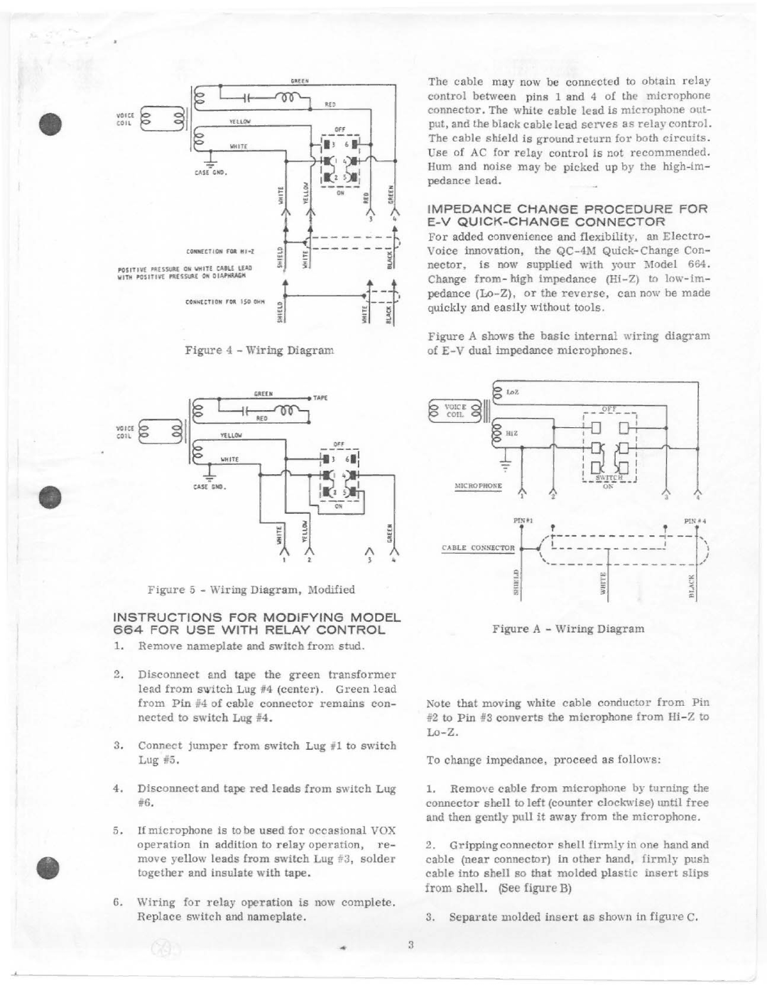 Electro-Voice 664 manual 