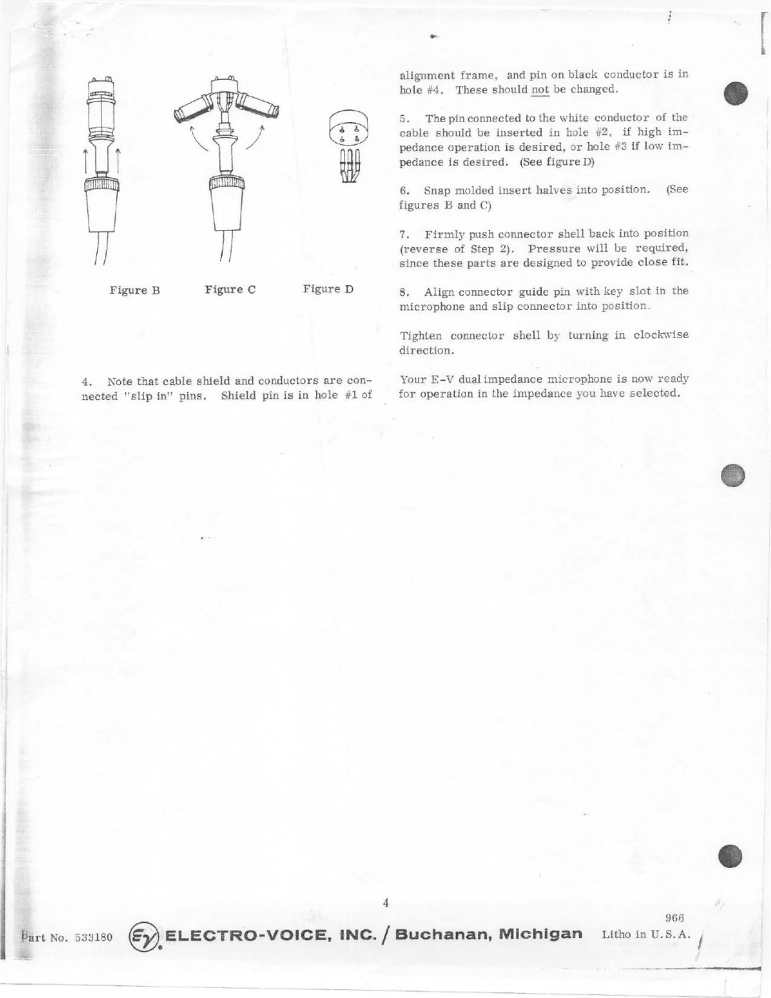 Electro-Voice 664 manual 