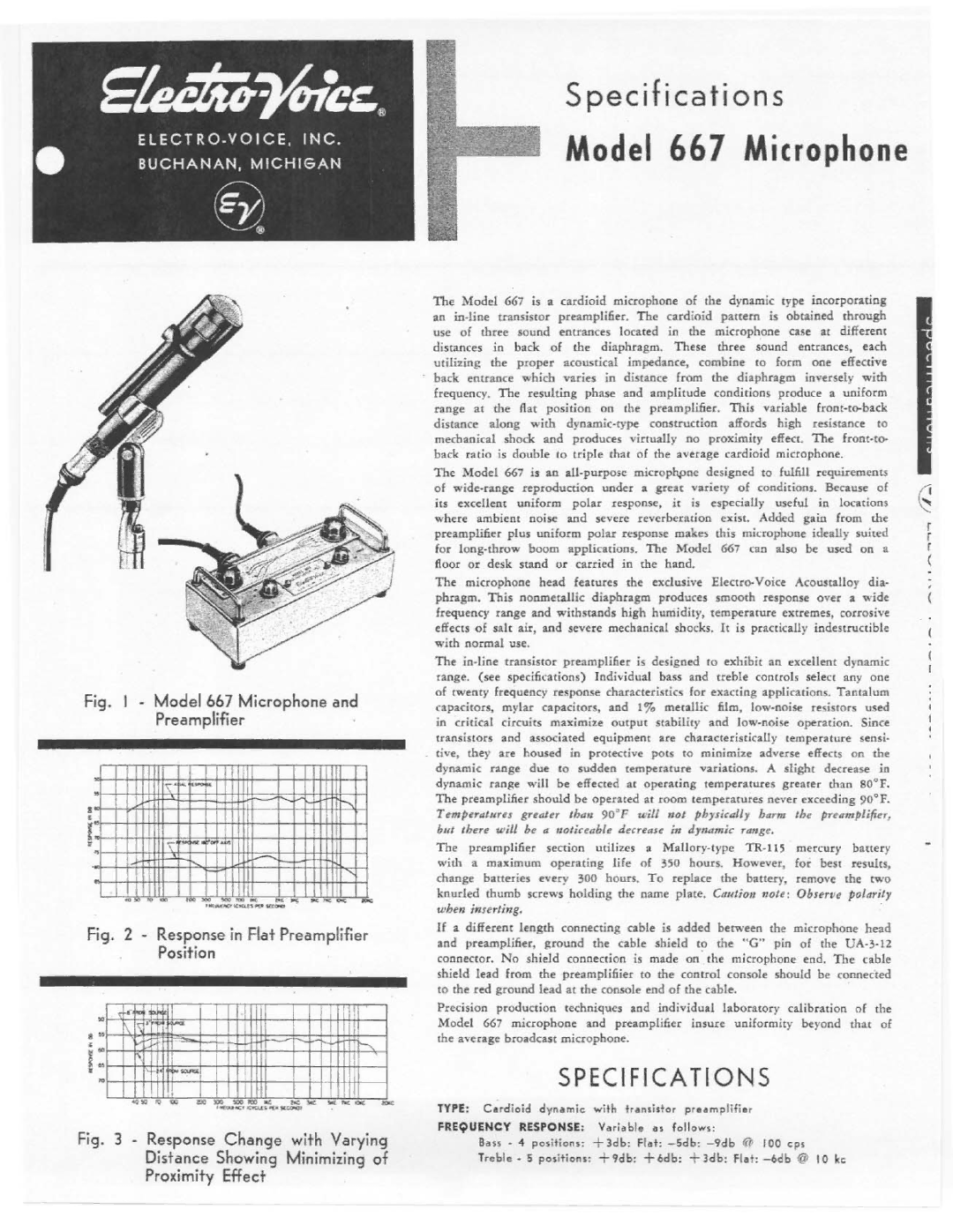 Electro-Voice 667 manual 