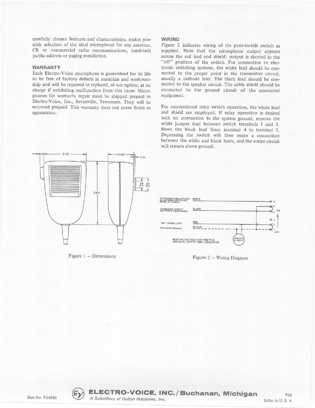 Electro-Voice 717, 714 manual 